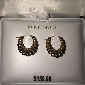 NEVER WORN 10 KT GOLD EARRINGS !!
